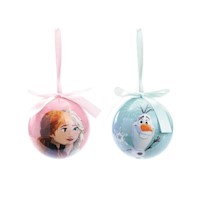 Esferas Frozen 10 cm por 2 und Cromus Navidad